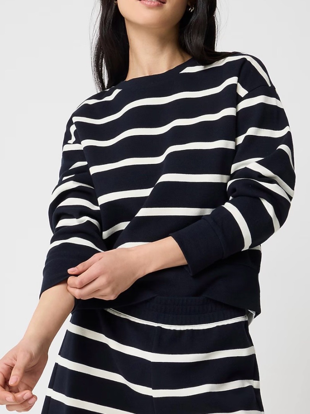 NWT ✨Crew Classic Navy & White Striped Women’s Sweater XXS